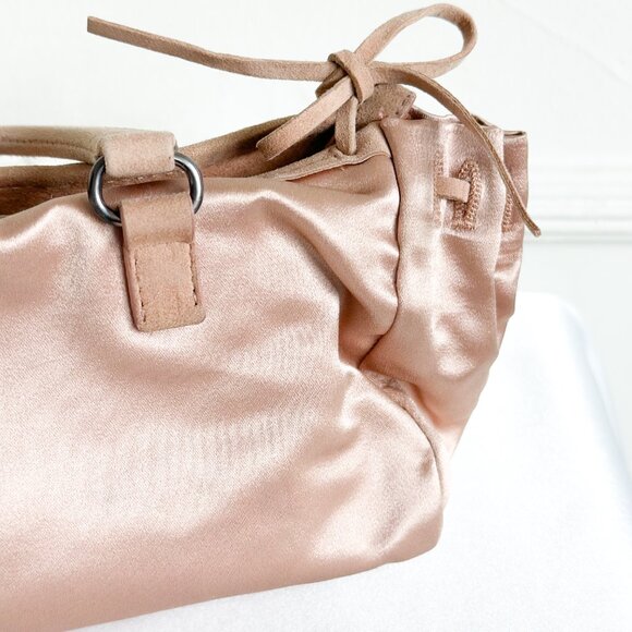 Prada Satin Blush/Champagne Small Bag - Picture 5 of 16